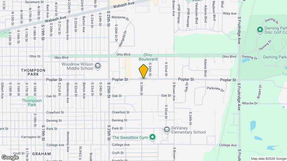 2901 Poplar St Map and Location Details