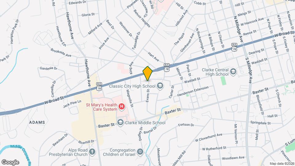 214 Evans St Map and Location Details