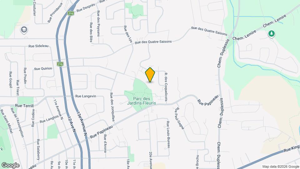 1205-1225 Des Jardins-Fleuris Rue Map and Location Details