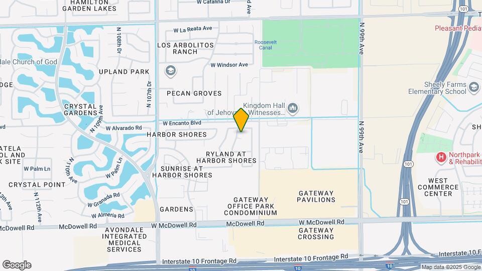 10378 W Monte Vista Rd Map and Location Details