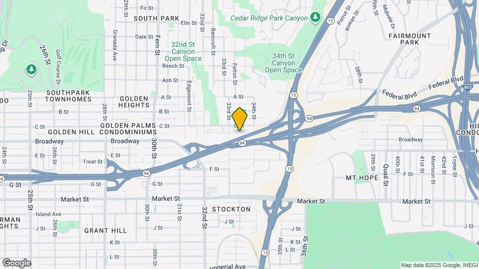 1019 33rd St Map and Location Details