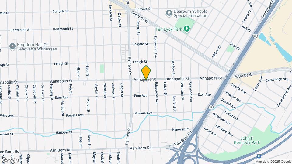 4612 Kingston St Map and Location Details