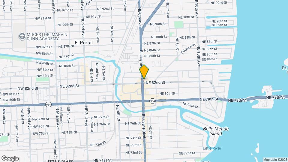 8211 Biscayne Blvd Map and Location Details