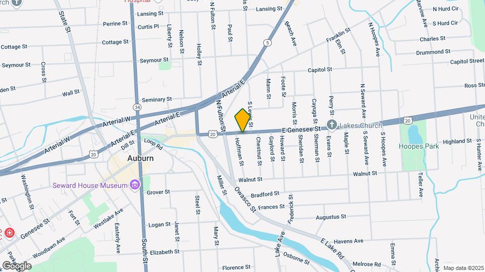 68 E Genesee St Mapa y Detalles de la Ubicación