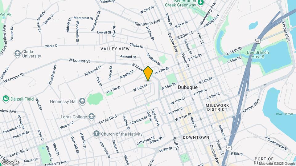 431 W 16th St Map and Location Details
