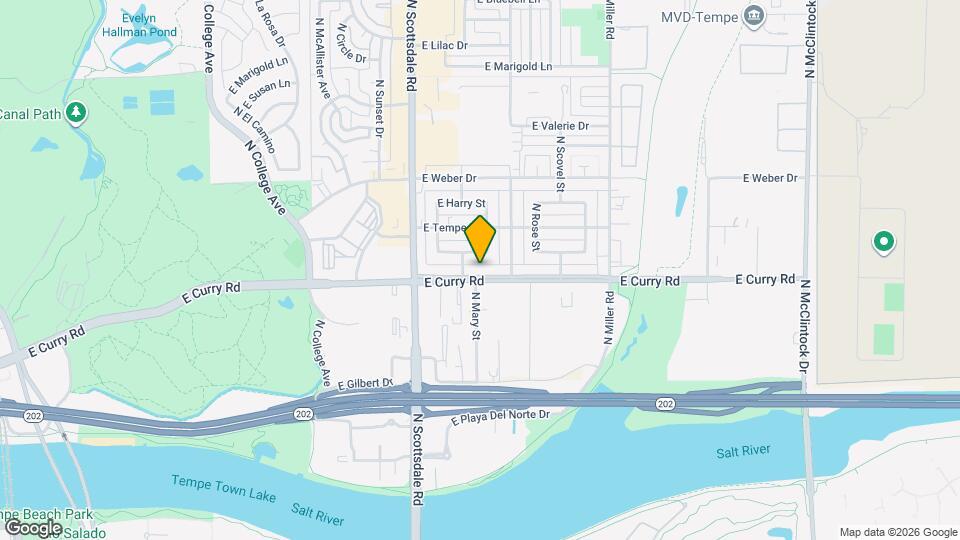 1024 E Curry Rd Map and Location Details