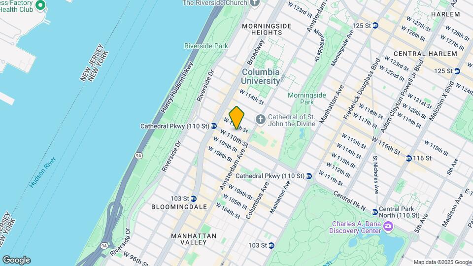 515 W 110th St Mapa y Detalles de la Ubicación