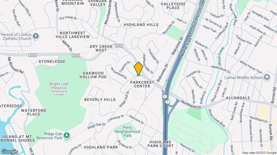 5605 Highland Crest Dr Map and Location Details