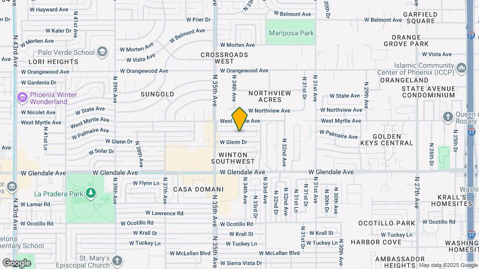 3343 W Palmaire Ave Map and Location Details