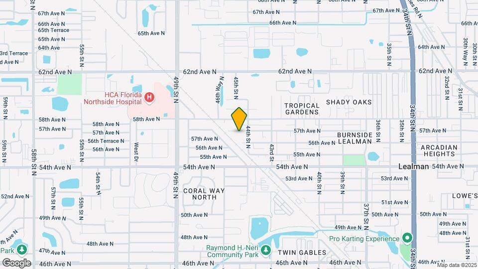 4424 57th Ave N Map and Location Details