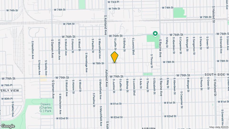 7800 S Laflin Street Mapa y Detalles de la Ubicación