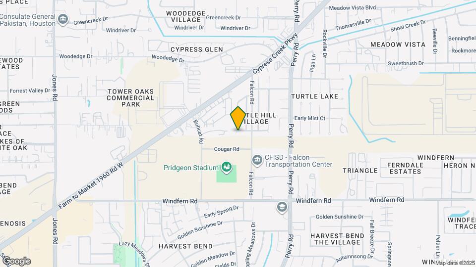 9723 Cedar Bluff Dr Map and Location Details