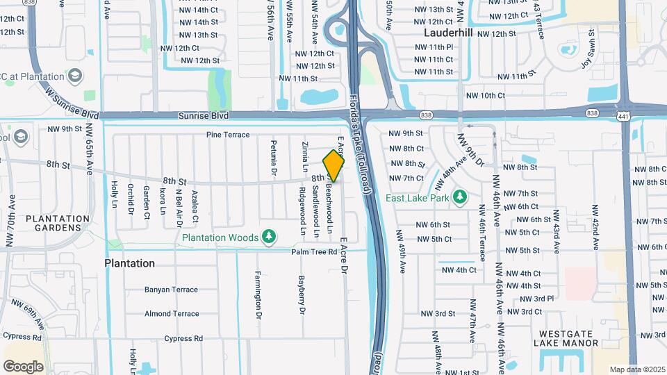 740 Beachwood Ln Map and Location Details