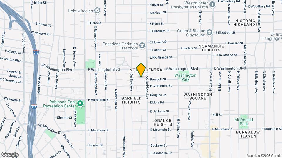 1241-1255 N Los Robles Ave Map and Location Details