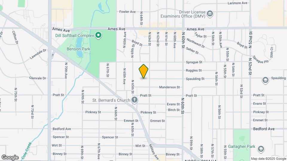 6313 Spaulding St Map and Location Details