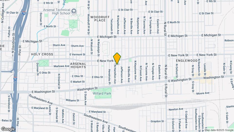 227 N Hamilton Ave Mapa y Detalles de la Ubicación