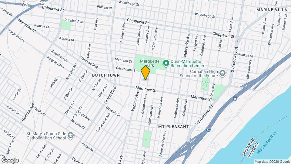 4135 S Compton Ave Map and Location Details