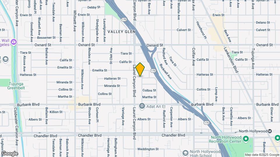 5757 Agnes Ave Map and Location Details