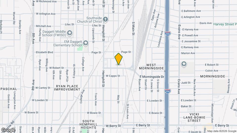 2533 May St Mapa y Detalles de la Ubicación