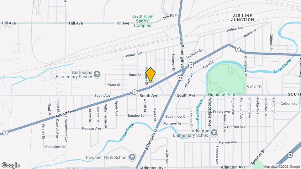 2122 Airport Hwy Mapa y Detalles de la Ubicación