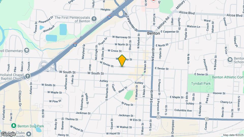 408 W Sevier St Map and Location Details