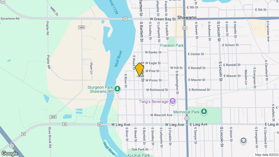 607 W Picnic St Mapa y Detalles de la Ubicación