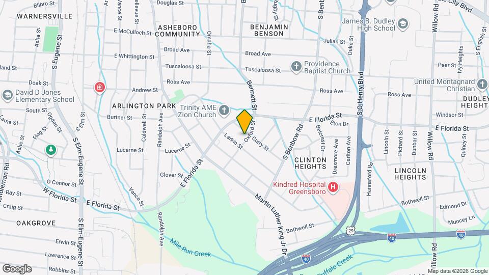 709 Oxford St Map and Location Details