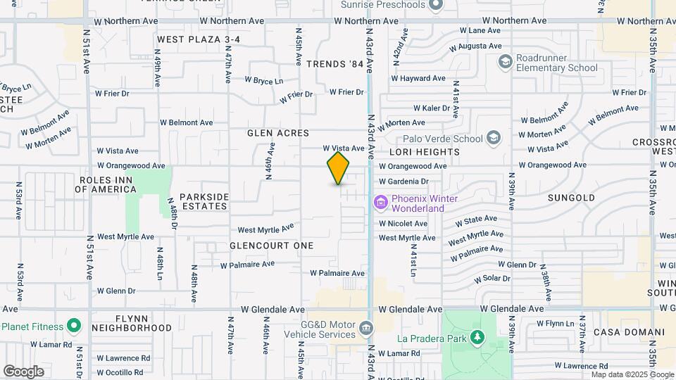 7348 N 44th Dr Map and Location Details