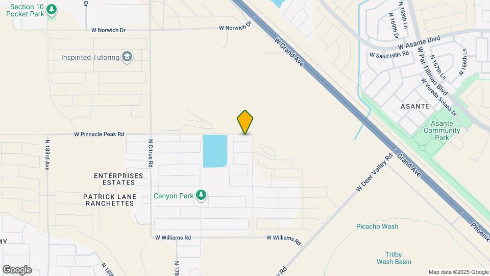 17532 W Monte Lindo Ln Mapa y Detalles de la Ubicación
