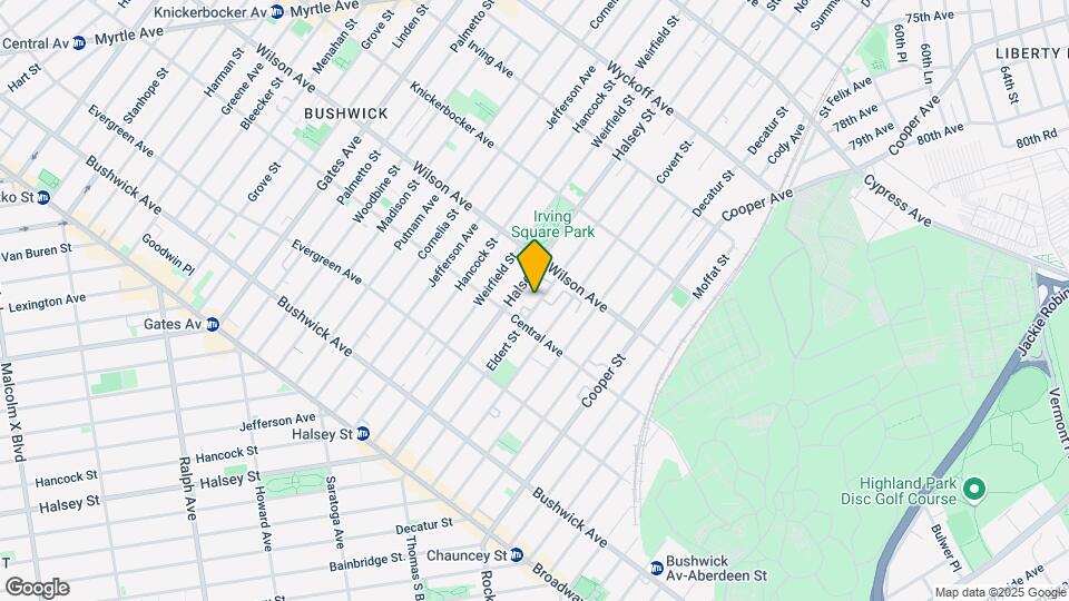 Knickerbocker Avenue Cluster Map and Location Details