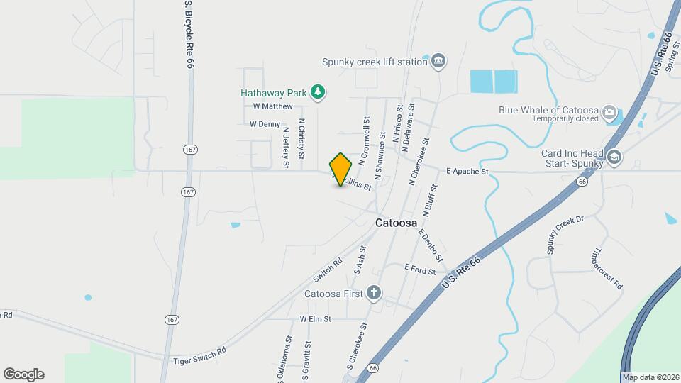 105 N Shawnee St Map and Location Details