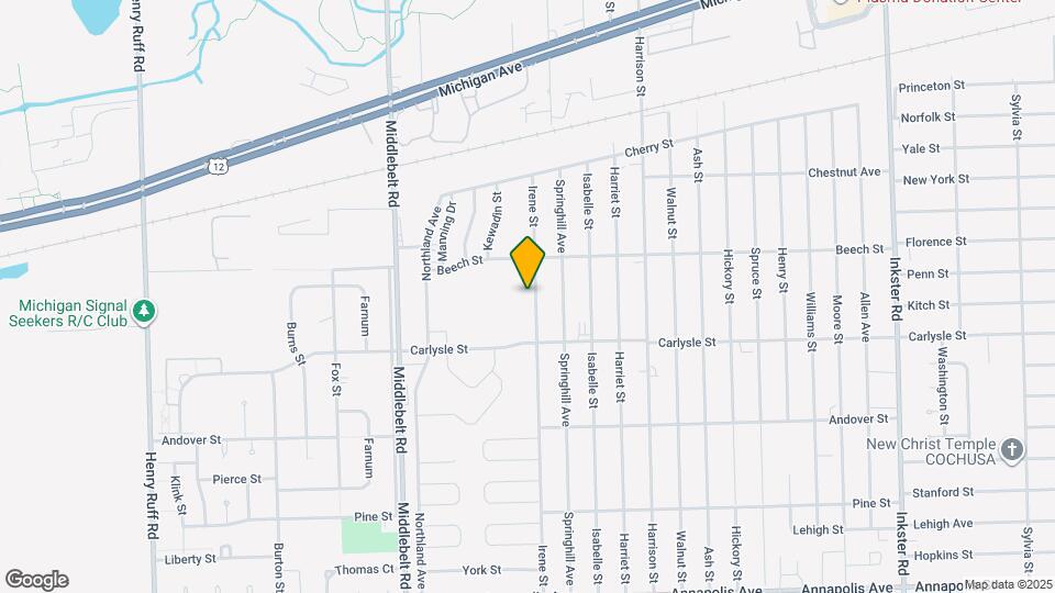 3574 Irene St Map and Location Details