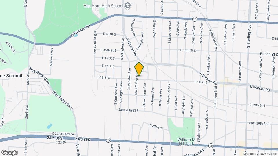 1719 S Overton Ave Map and Location Details