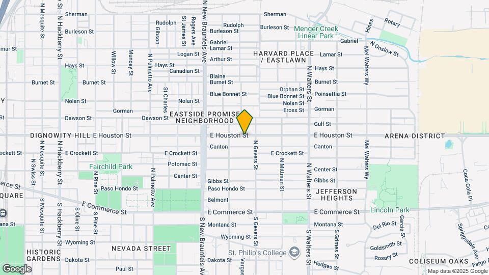 2332 E Houston St Map and Location Details