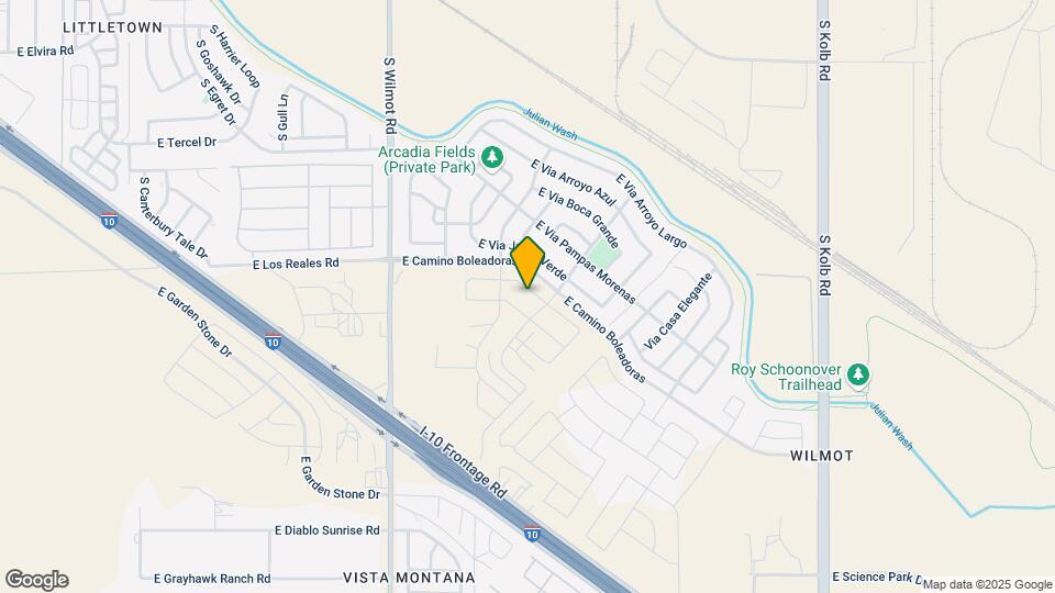 6548 E Paseo Alga Map and Location Details