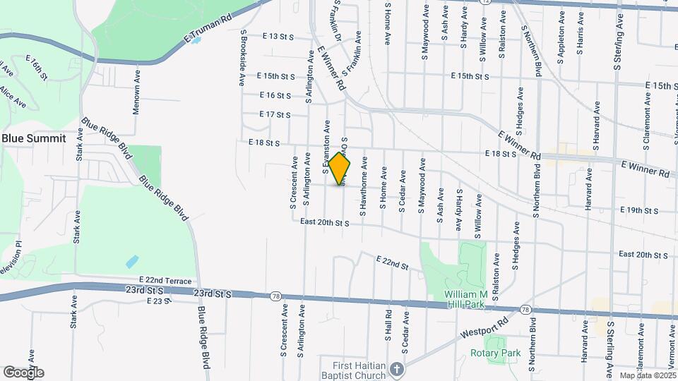 1902 S Overton Ave Map and Location Details