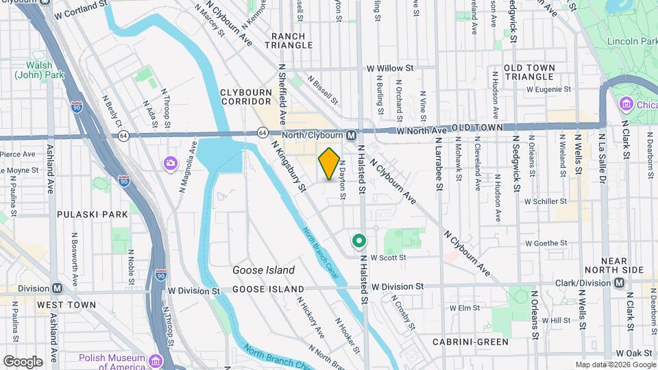 851 W Blackhawk St-Unit -1075 Map and Location Details