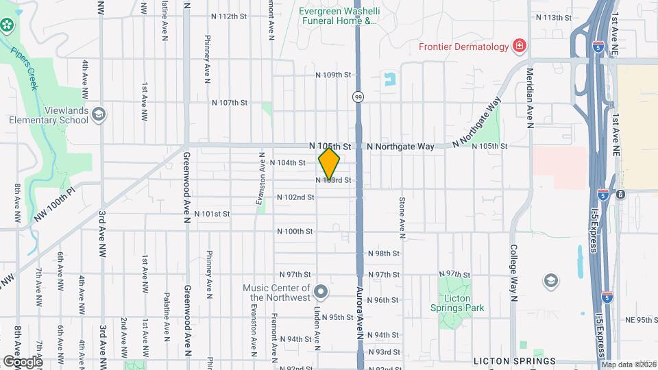 919 N 103rd St Map and Location Details