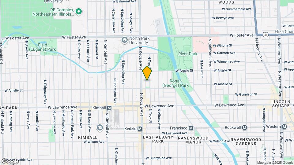 4918 N Troy St, Unit 1 Map and Location Details