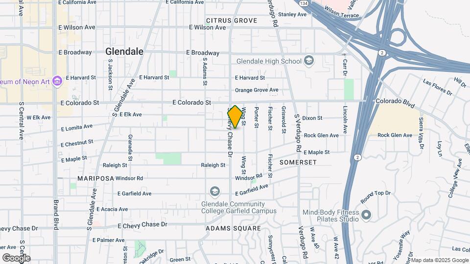 508 S Chevy Chase Dr Map and Location Details