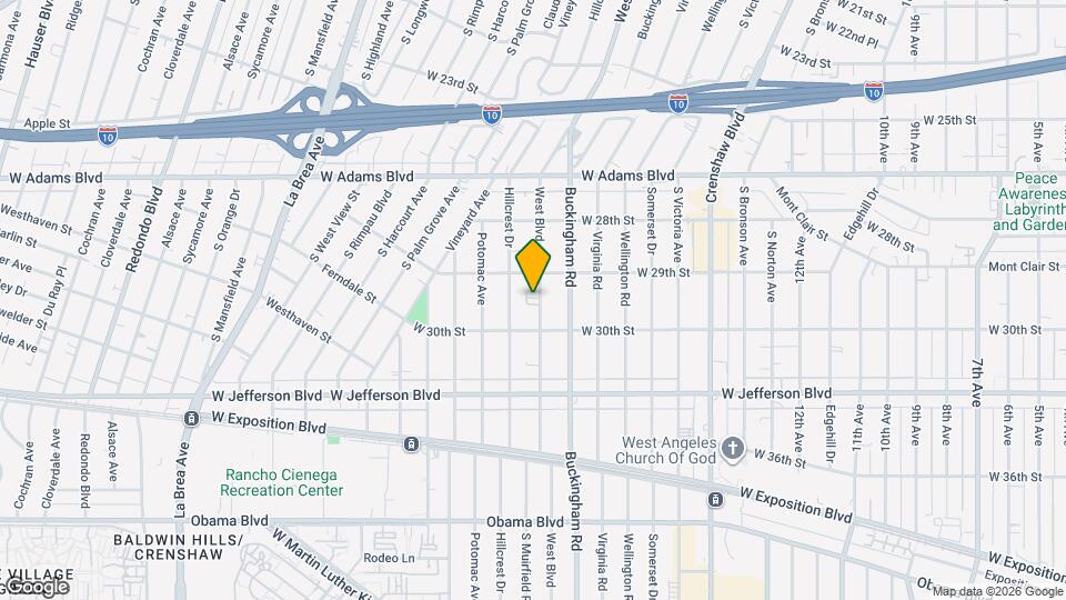 2927 West Blvd Map and Location Details