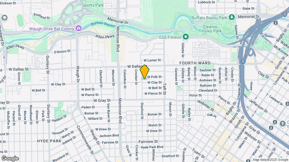 610 W Clay St Map and Location Details