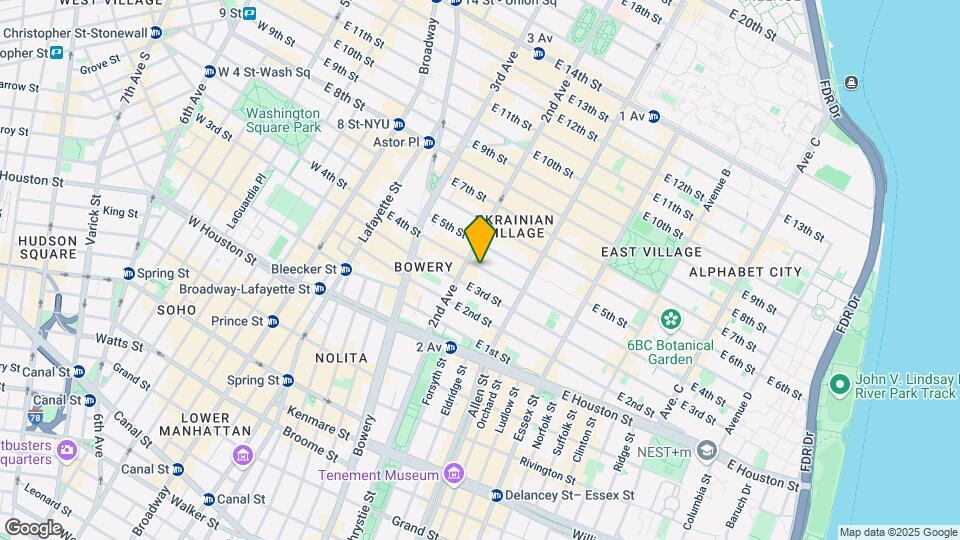 96 E 4th St Map and Location Details