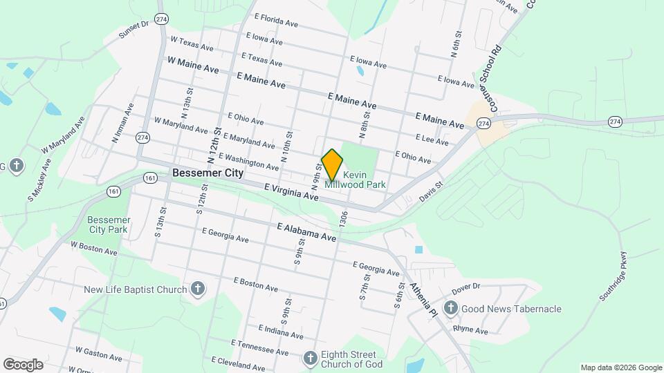 414 E Washington Ave Map and Location Details