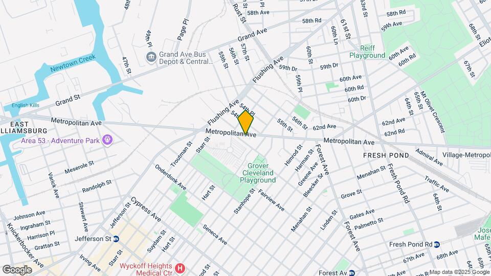 5324 Metropolitan Ave Mapa y Detalles de la Ubicación