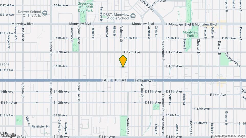1568 Valentia St Map and Location Details