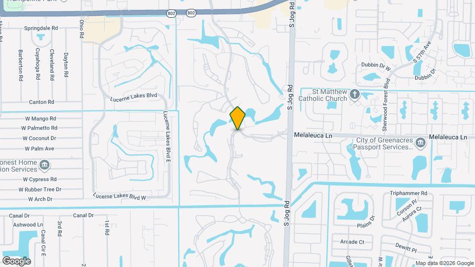 4666 Fountains Dr S, Unit Fountains of Palm Beach Map and Location Details