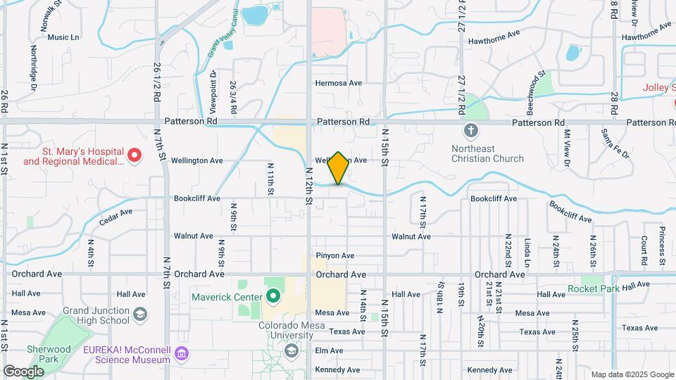 1262 Bookcliff Ave Map and Location Details