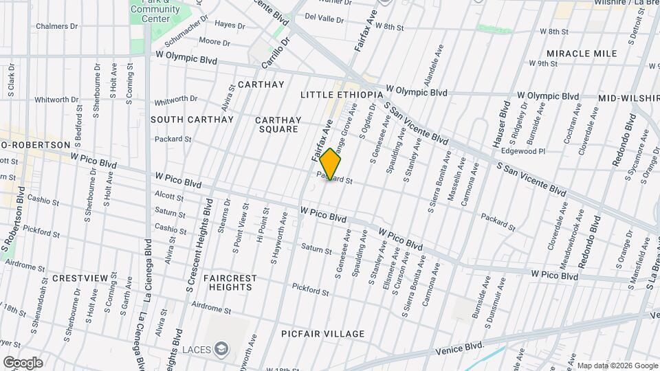 1312 Orange Grove Ave Map and Location Details