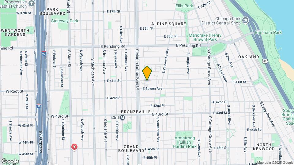 425 E 41st St Map and Location Details